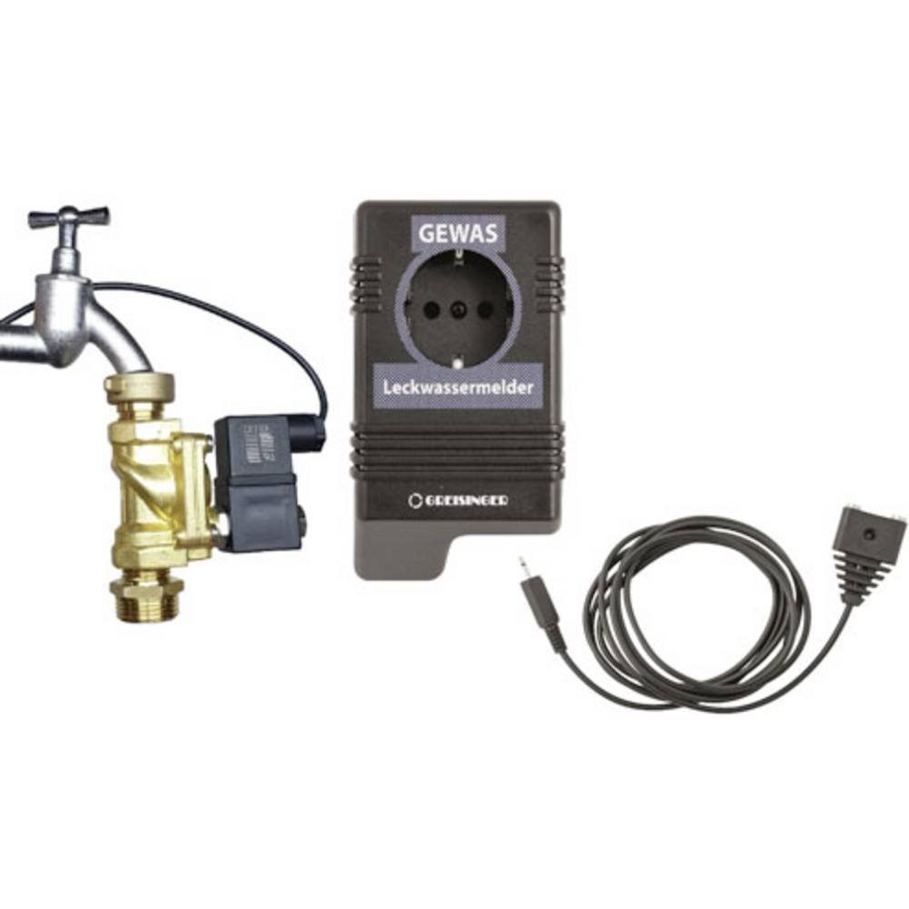 Greisinger Leckwassermelder mit Alarm GEWAS191-AN-M-H Smart-Home-Steuerelement, mit externem Sensor