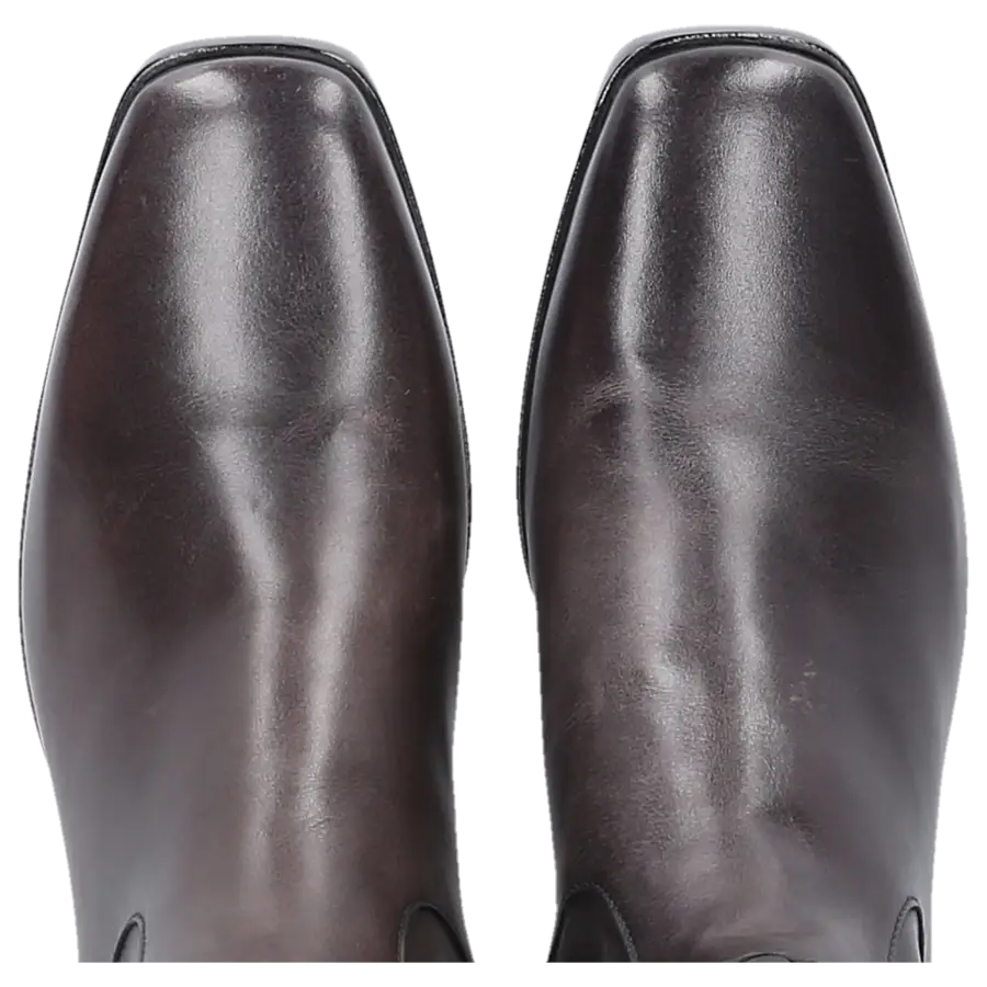 Balenciaga - Stiefel Glattleder Kalbsleder grau - grau