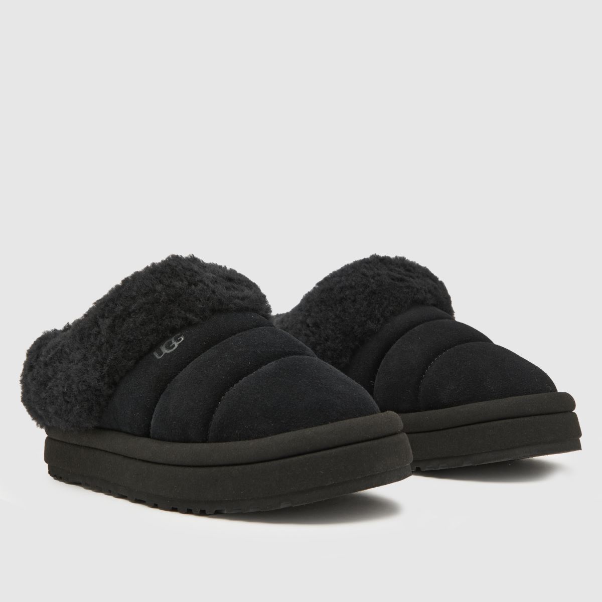 UGG svarta tazzlita Junior tofflor