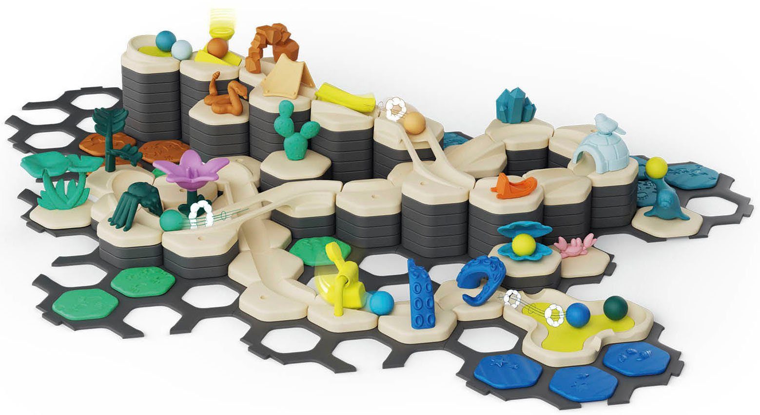 Ravensburger Kugelbahn-Bausatz GraviTrax Junior, Starter-Set XXL Planet, Made in Europe; FSC® - schützt Wald - weltweit