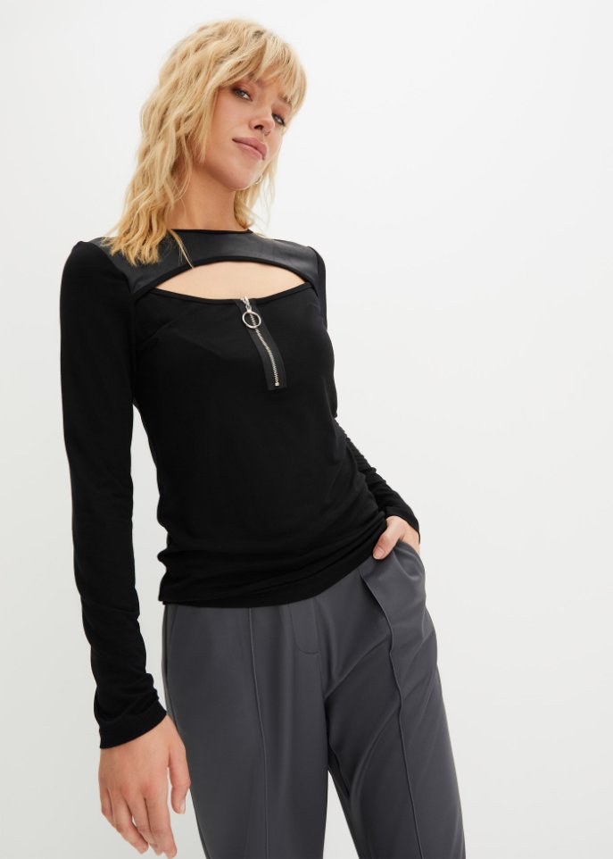 Langarmshirt mit Cut-Out