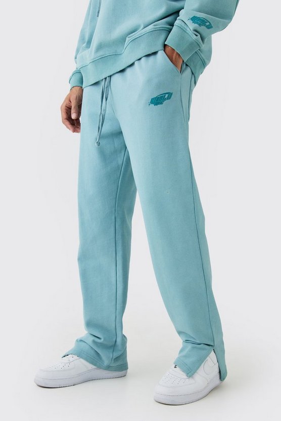 Gesteppte Jogginghose mit geteiltem Saum