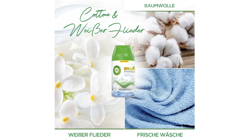 Air Wick Duftspray Cotton & Weißer Flieder Nachfüller 250 ml