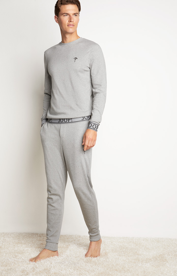 Loungewear Longsleeve in Grau