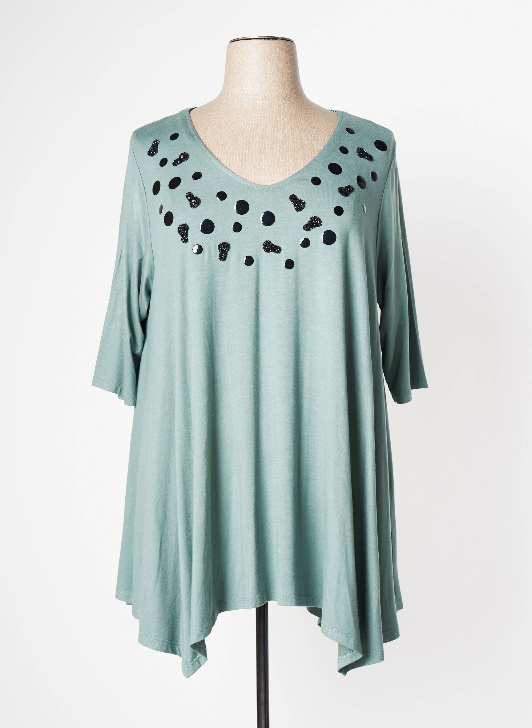 Joy Tuniquemanchecourte Femme couleur vert