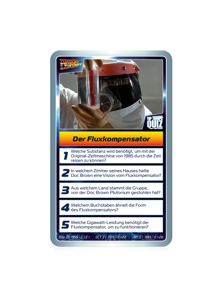 Winning Moves Top Trumps Quiz - Zurück in die Zukunft deutsch Quizspiel Fragespiel in bunt günstig kaufen onesize