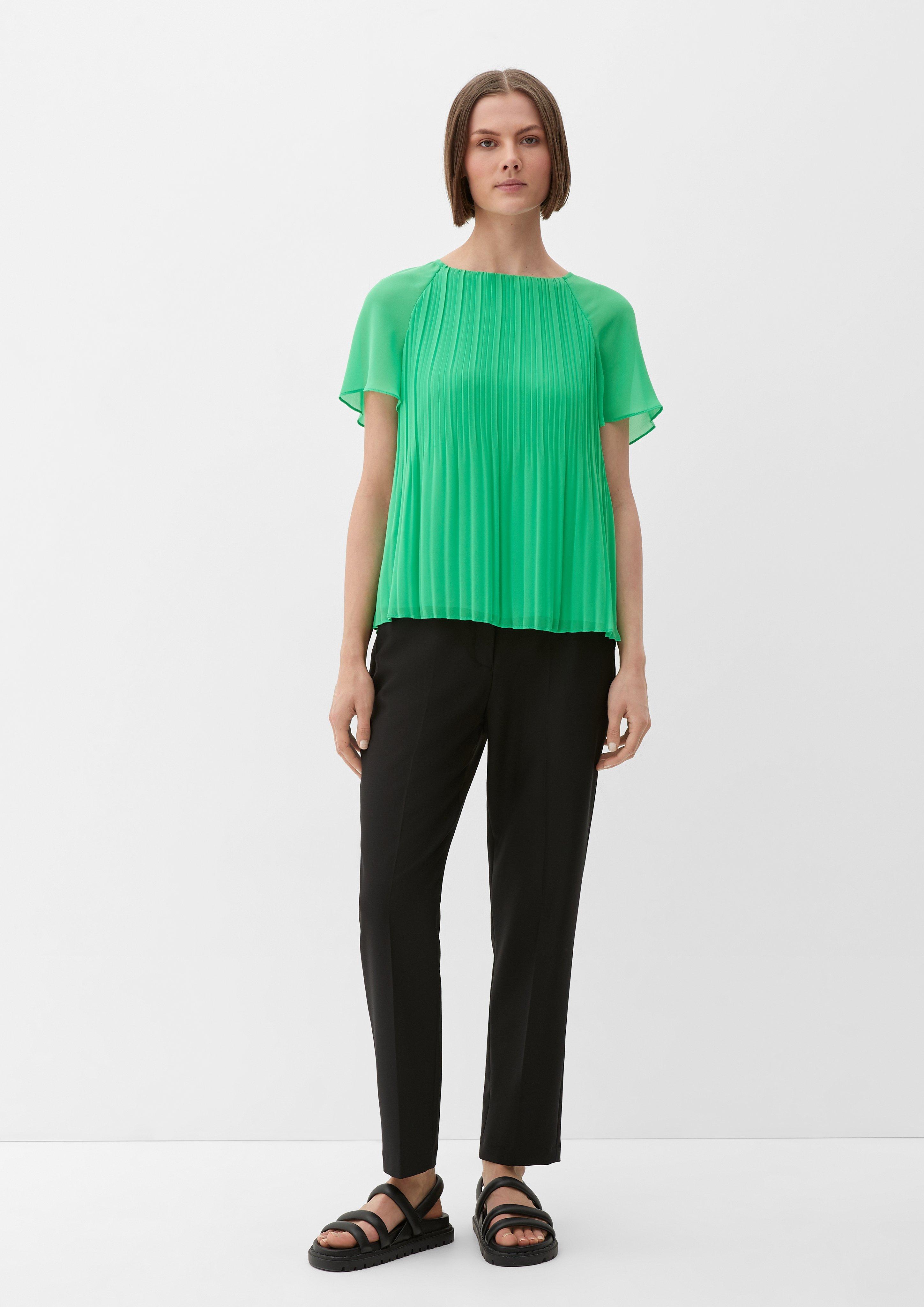 Bluse mit Plisseefalten  2130234-7588