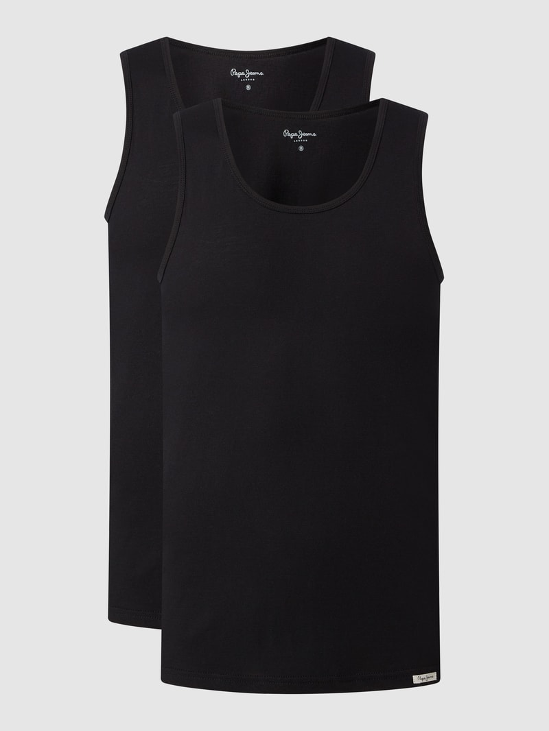 Tanktop im 2er-Pack Modell 'Bradley' in schwarz