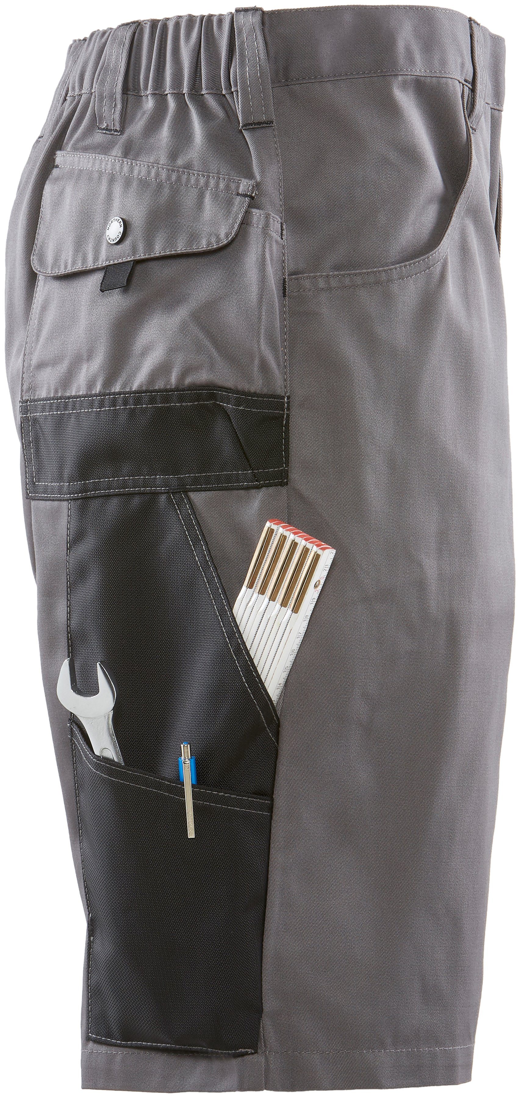 Northern Country Arbeitsshorts worker light (langlebig durch 3-fach Innenbeinnaht) mit Cordura®-Verstärkungen, 8 praktische Taschen, elastischer Bund