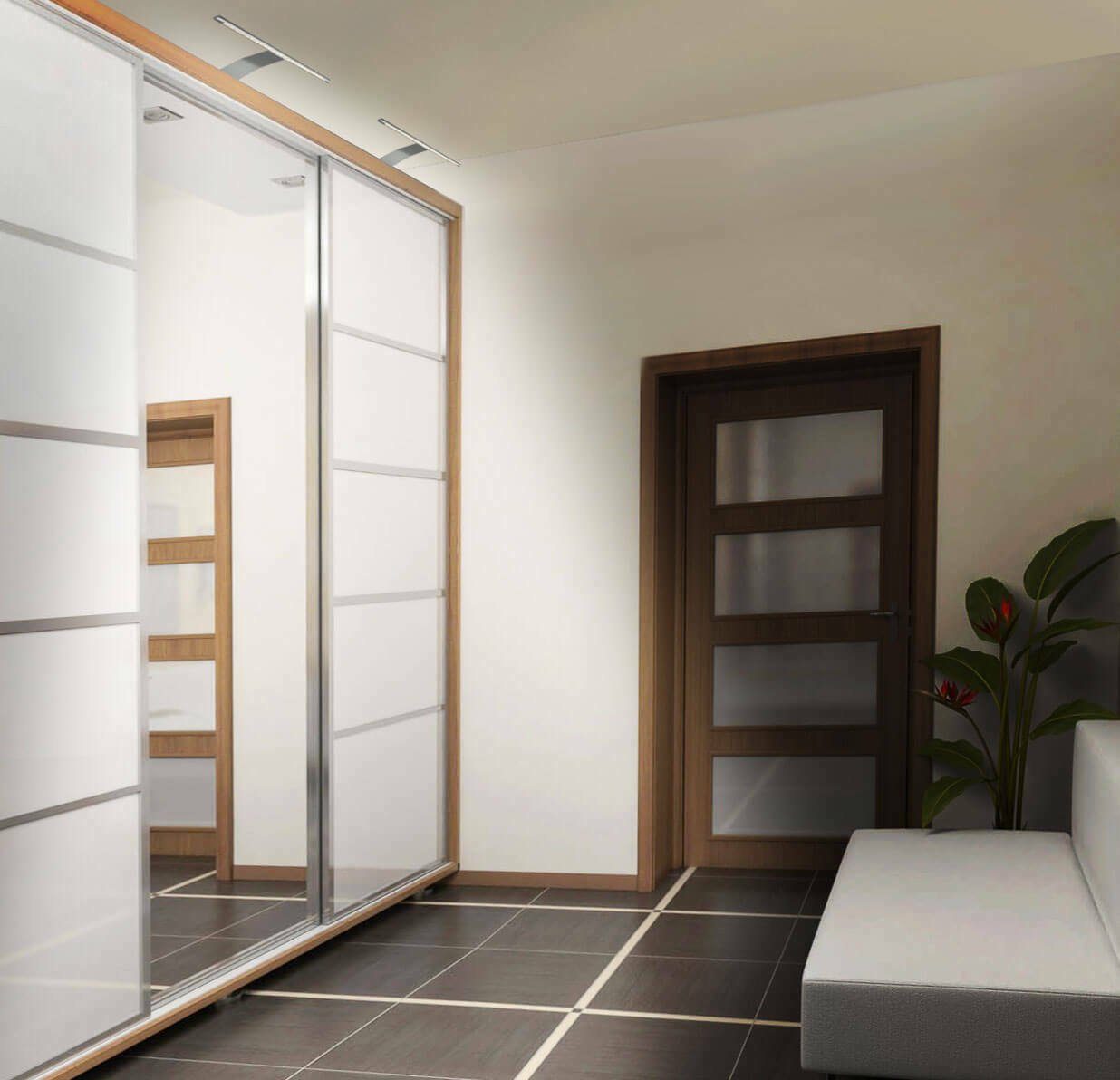 LETGOSPT Spiegelleuchte LED Schrankleuchte Set, mit Schalter & Stecker, LED fest integriert, Warmweiß, 12V, Aufbauleuchte
