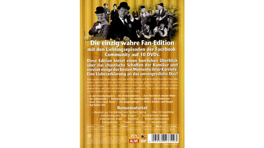 Best of Dick & Doof - Die einzig wahre Fan-Edition (Mit den Lieblingsepisoden der Facebook-Community)  [10 DVDs]