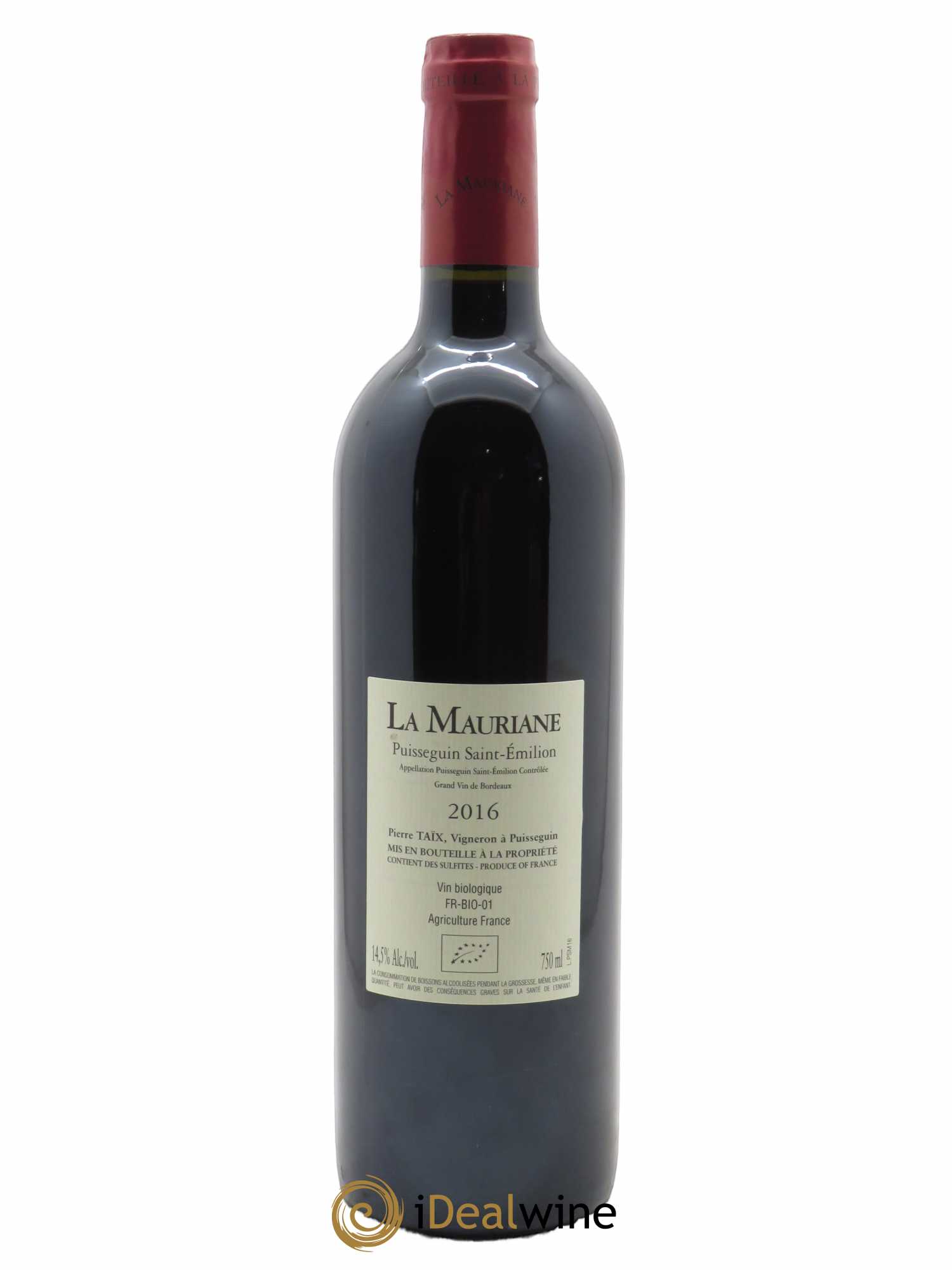 La Mauriane (CBO à partir de 6 bts) 2016 - Lot de 1 Bouteille