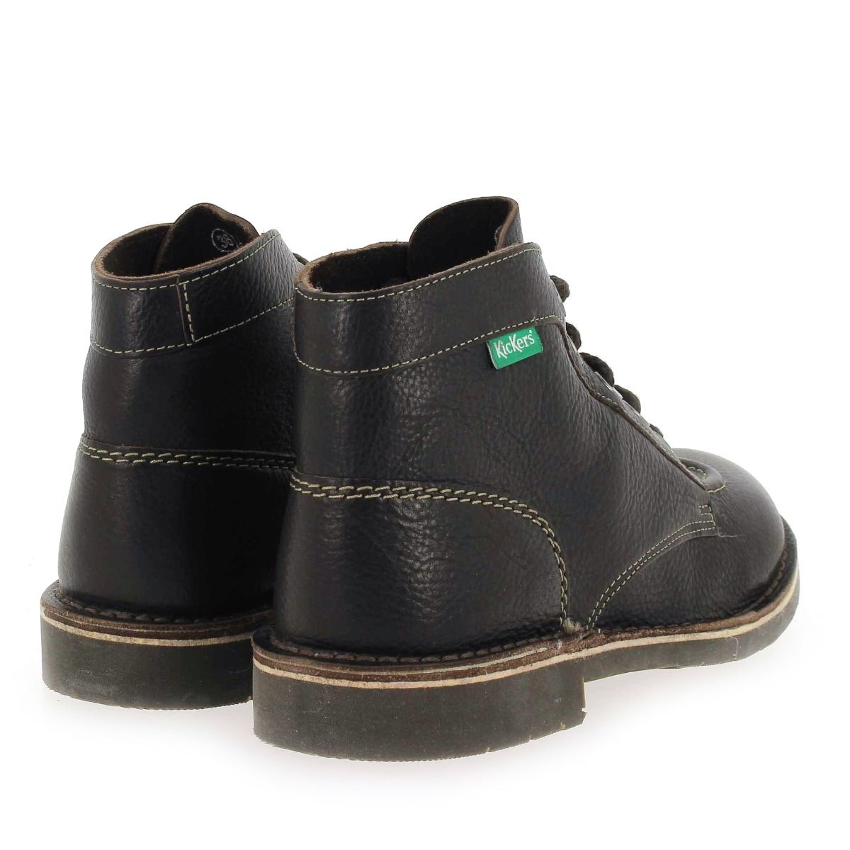 Kickers  KICK COLOR CUIR - Marron