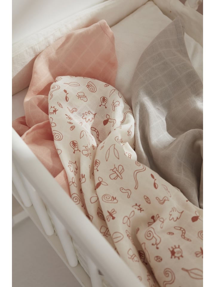 Kids Concept Muslindecken 3er-Set in Rosa ab 0 Monate günstig kaufen onesize