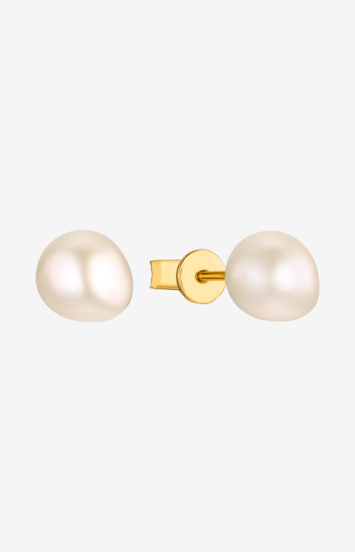 Ohrstecker mit Perle in Gold