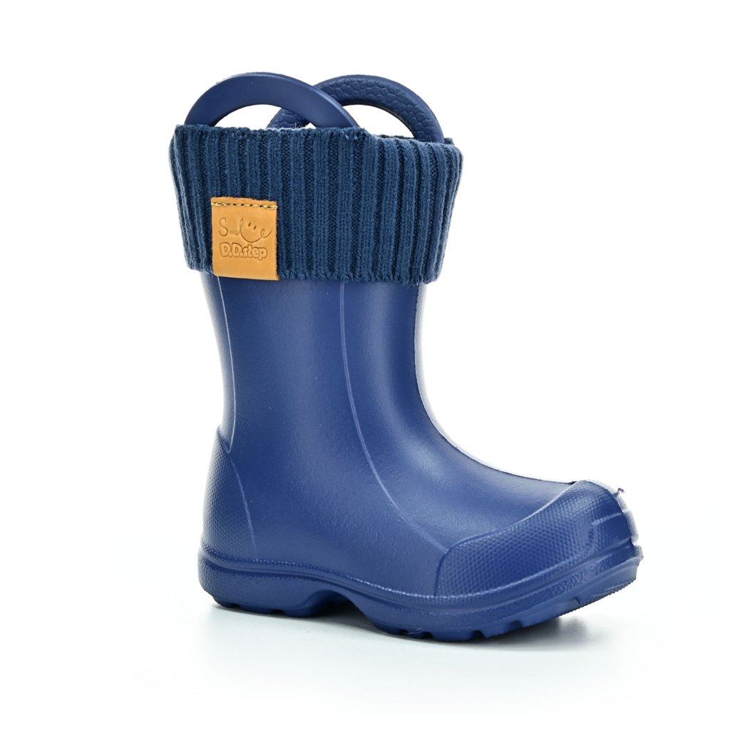D.D.Step 106-42628 Blue gefütterte Gummistiefel