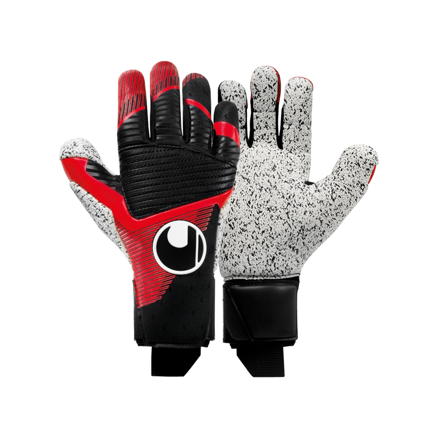 Uhlsport Powerline Supergrip+ Reflex TW-Handschuhe Schwarz Rot F01