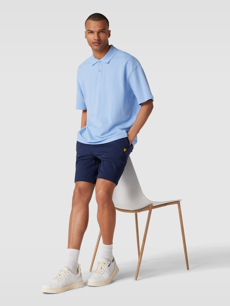 Sweatshorts mit Tunnelzug in marineblau