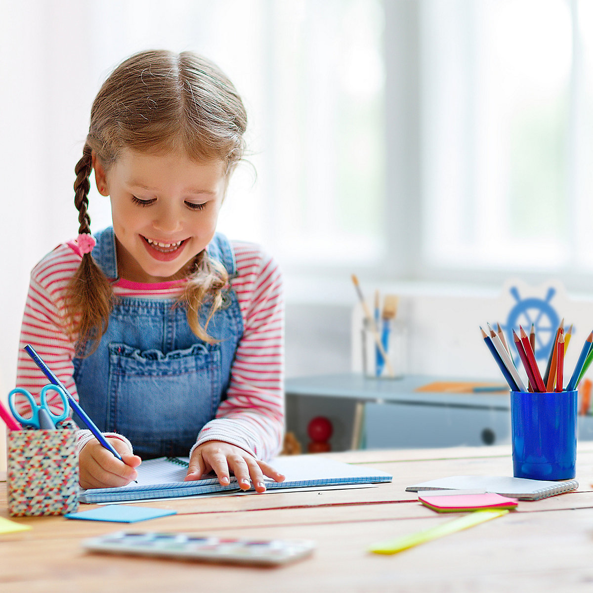 Kinder Schreibtisch und Stuhl Seefahrt