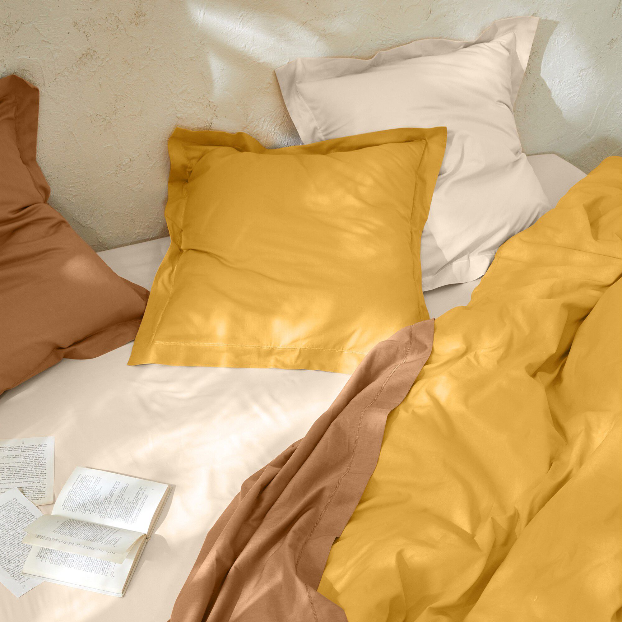 Linge de lit uni coton
