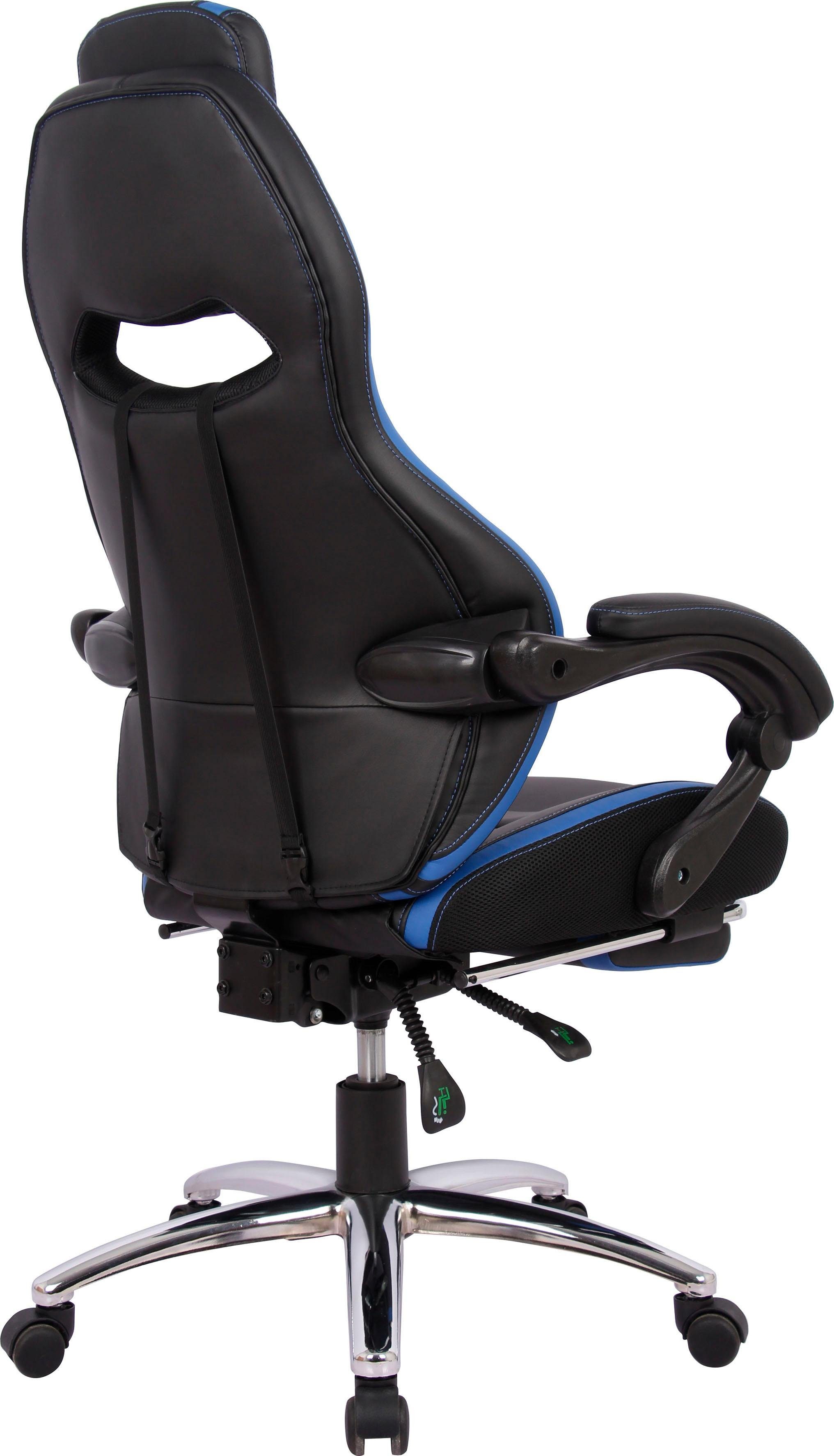 INOSIGN Gaming-Stuhl Sprinta 1, Chefsessel mit ausziehbarer Fußstütze, komfortabel gepolstert mit vielen ergonomischen Funktionen