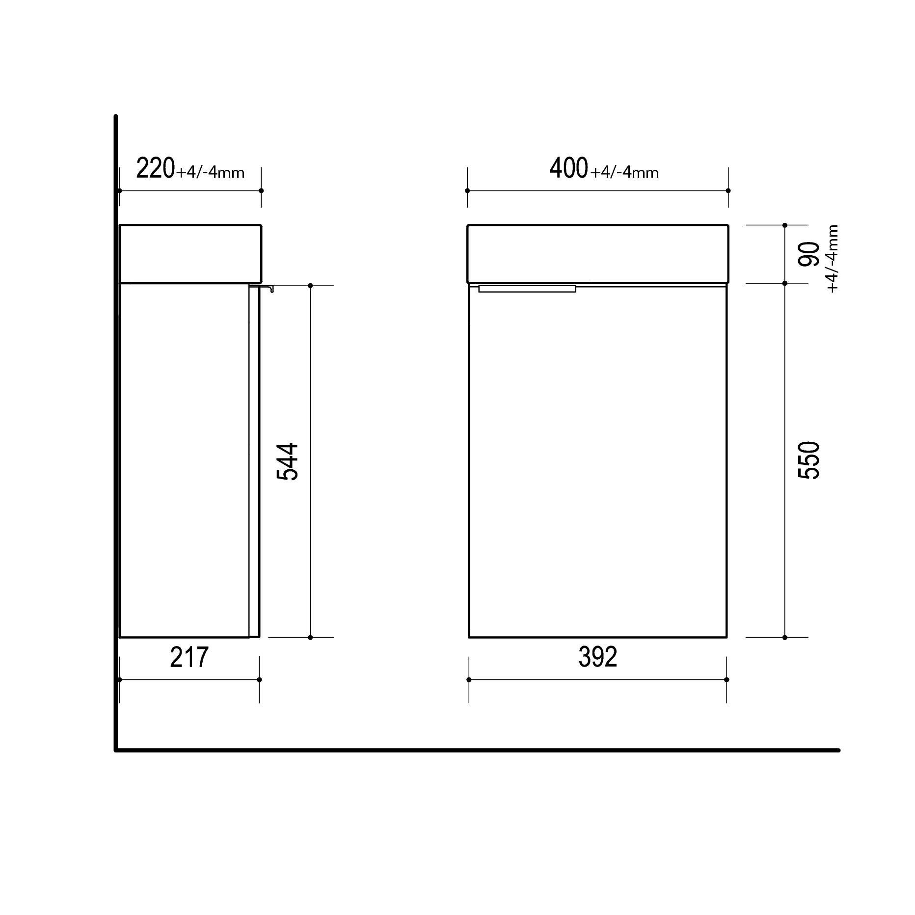 Planetmöbel Badmöbel-Set Waschtisch mit Waschbecken & Spiegelschrank, (Komplett-Set, 3-St), Badmöbel, Breite 40 cm, Soft-Close-Funktion