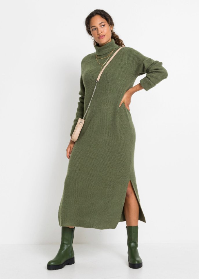 Strickkleid mit Rollkragen