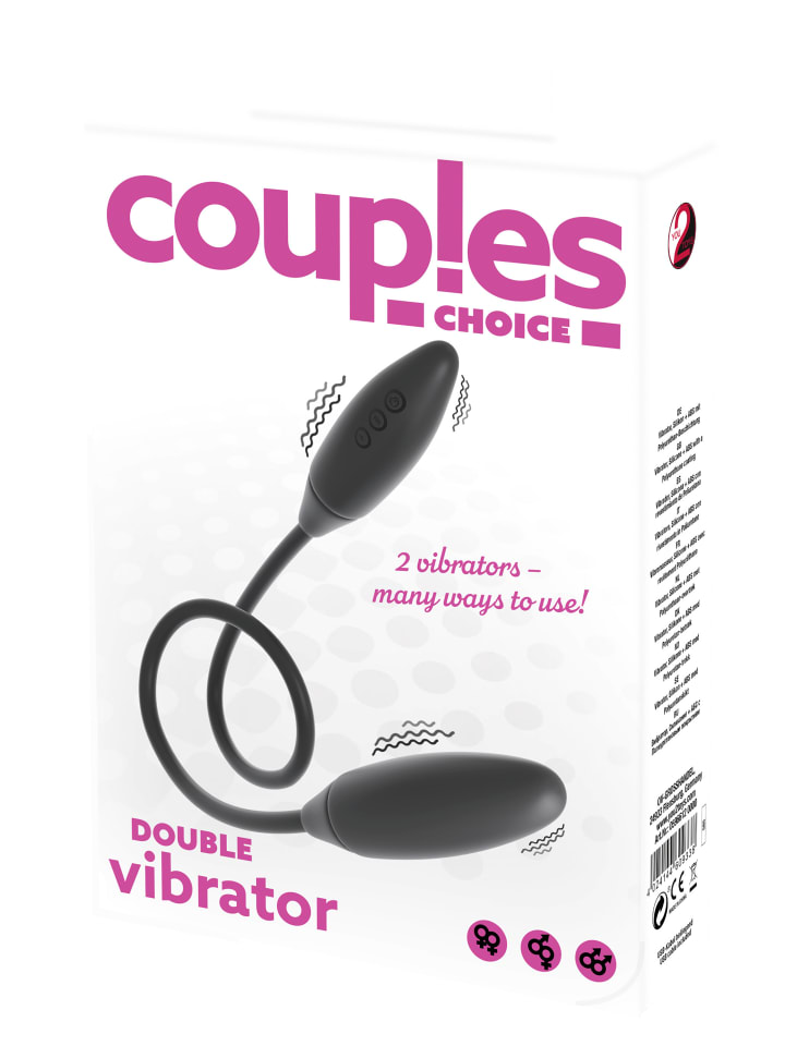 Couples Choice Doppelvibrator Double vibrator in schwarz günstig kaufen 65 cm