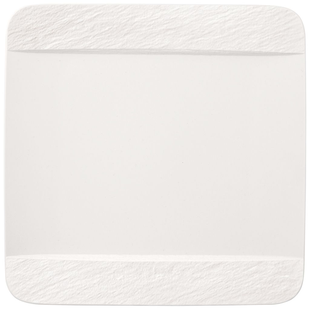 Villeroy & Boch Speiseteller quadratisch Manufacture Rock blanc