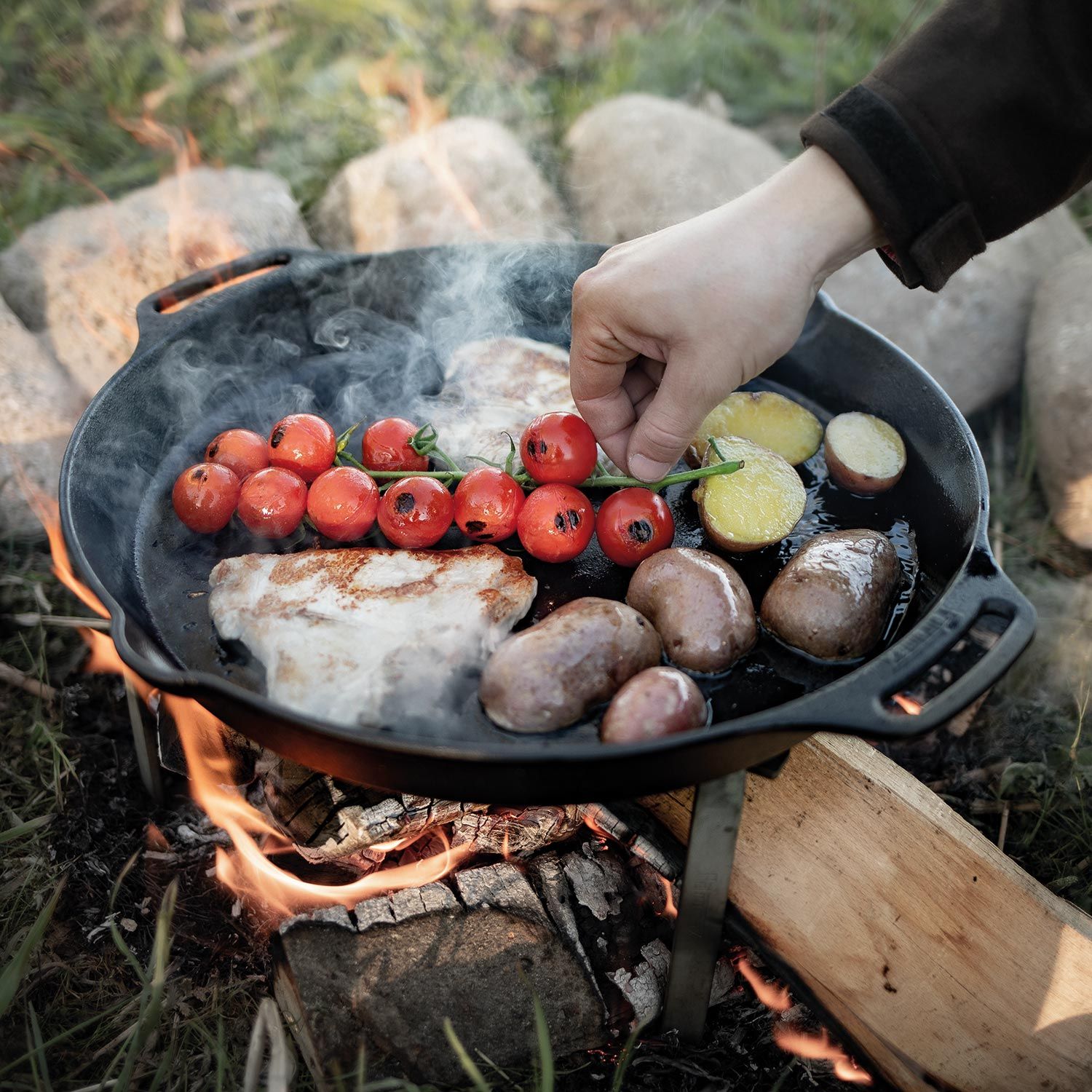 Feuerpfanne mit Henkeln