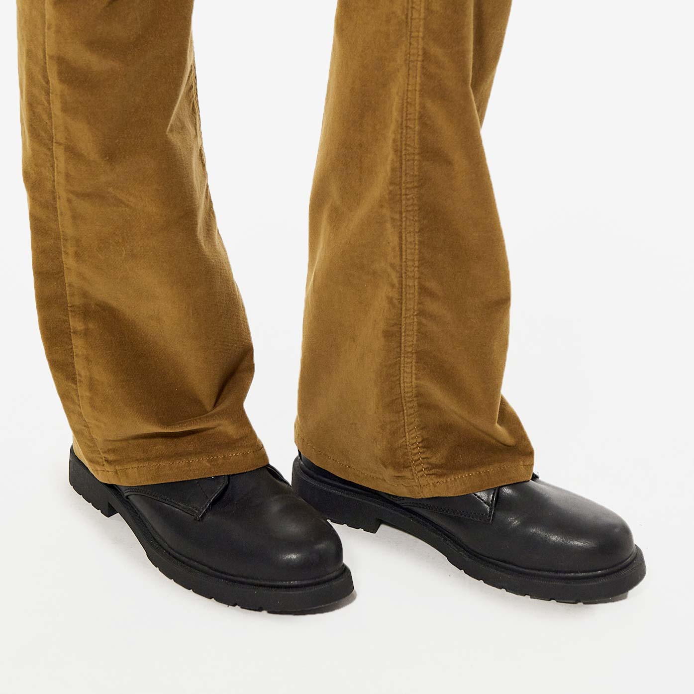 LUCKY  Jean beige bootcut Femme