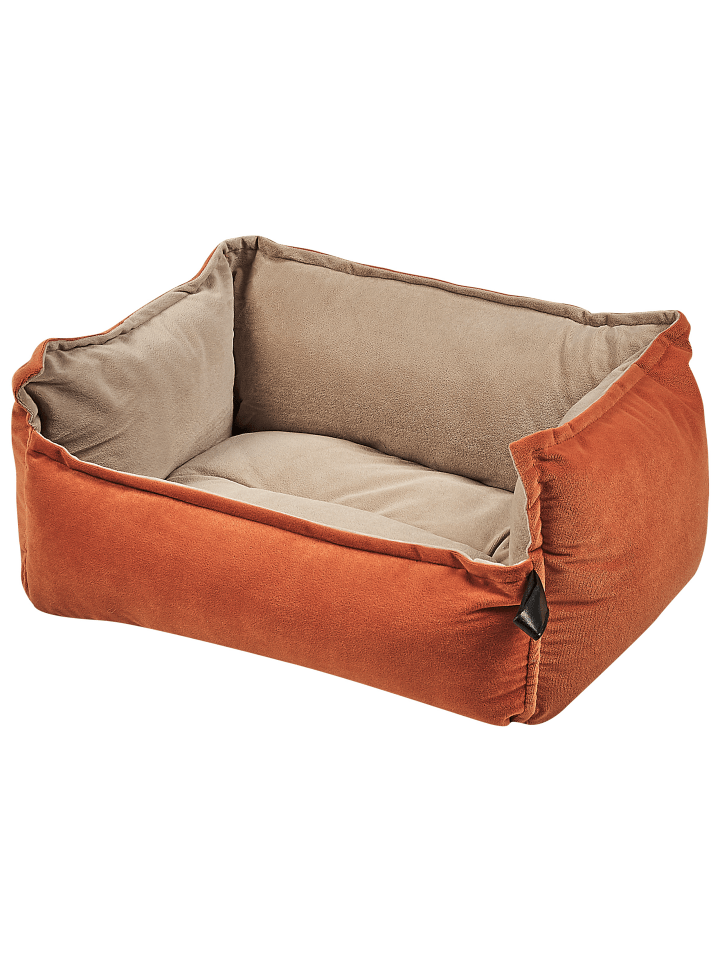 Beliani Tierbett IZMIR in Beige/Orange - (W) 50 x (H) 18 x (L) 35 cm günstig kaufen onesize