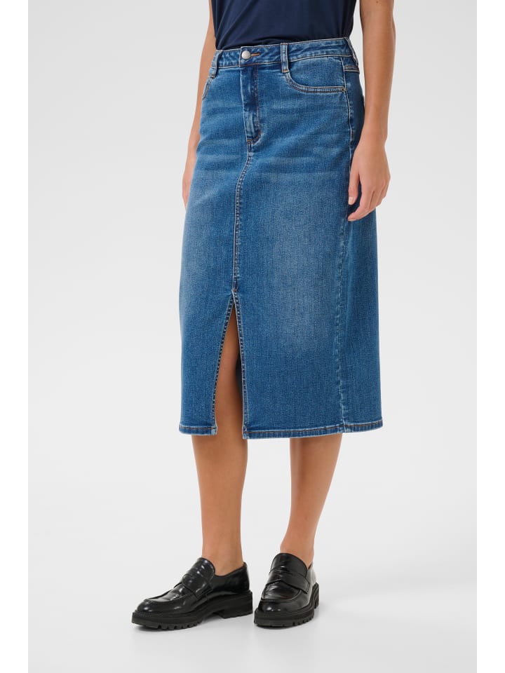 Kaffe Denimrock KAsinem in Medium Blue Denim günstig kaufen