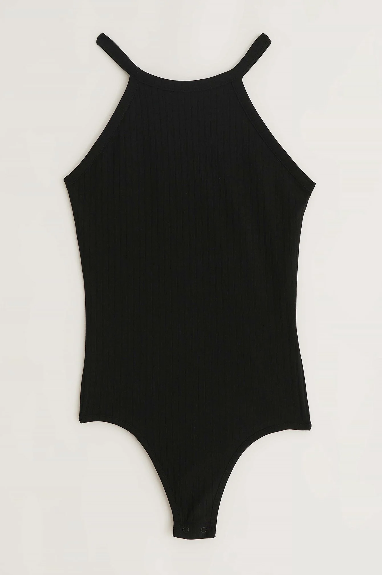 Gerippter hochgeschlossener Body