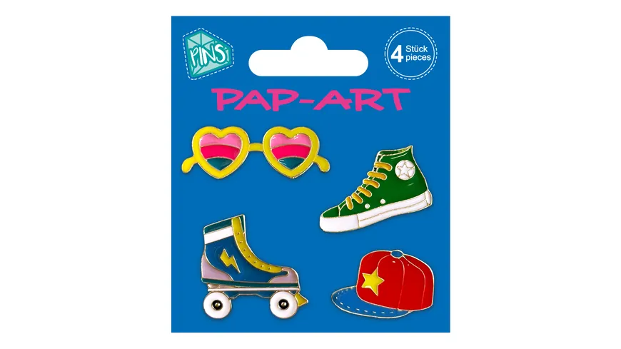 PAP-ART Pins Sneaker 4Stück