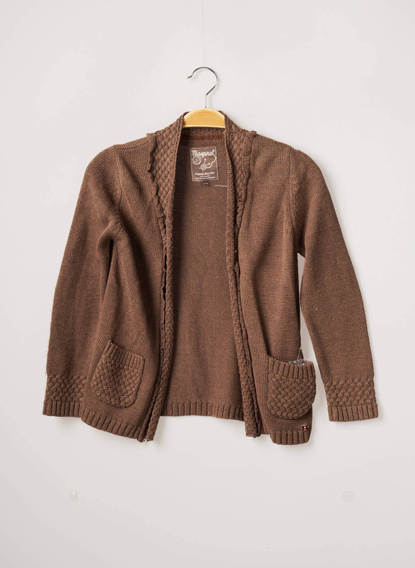 Mayoral Cardigans Fille couleur marron