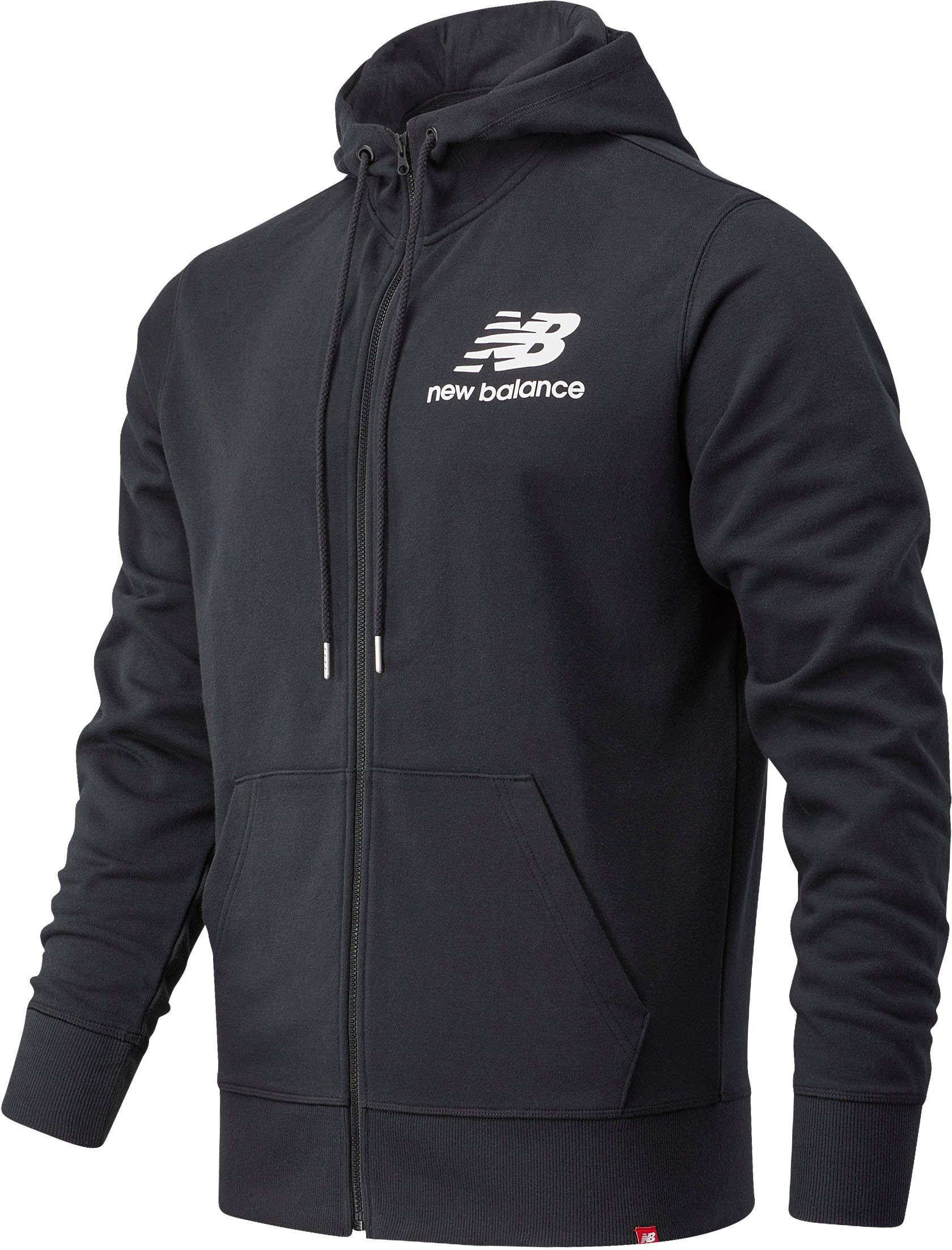 New Balance Sweatjacke NB ESSENTIALS STACKED LOGO FULL ZIP JACKET