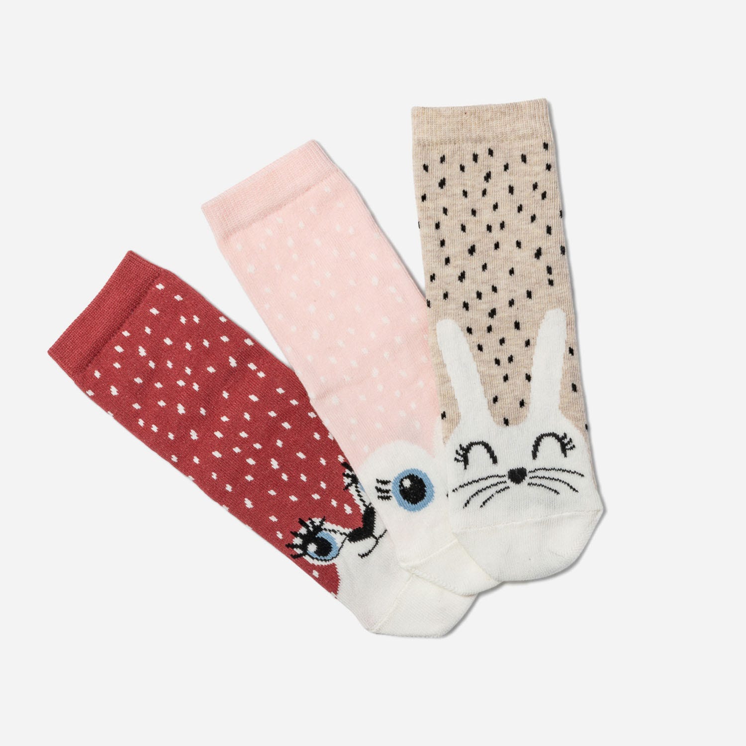 Lot de 3 paires de chaussettes à motif animaux