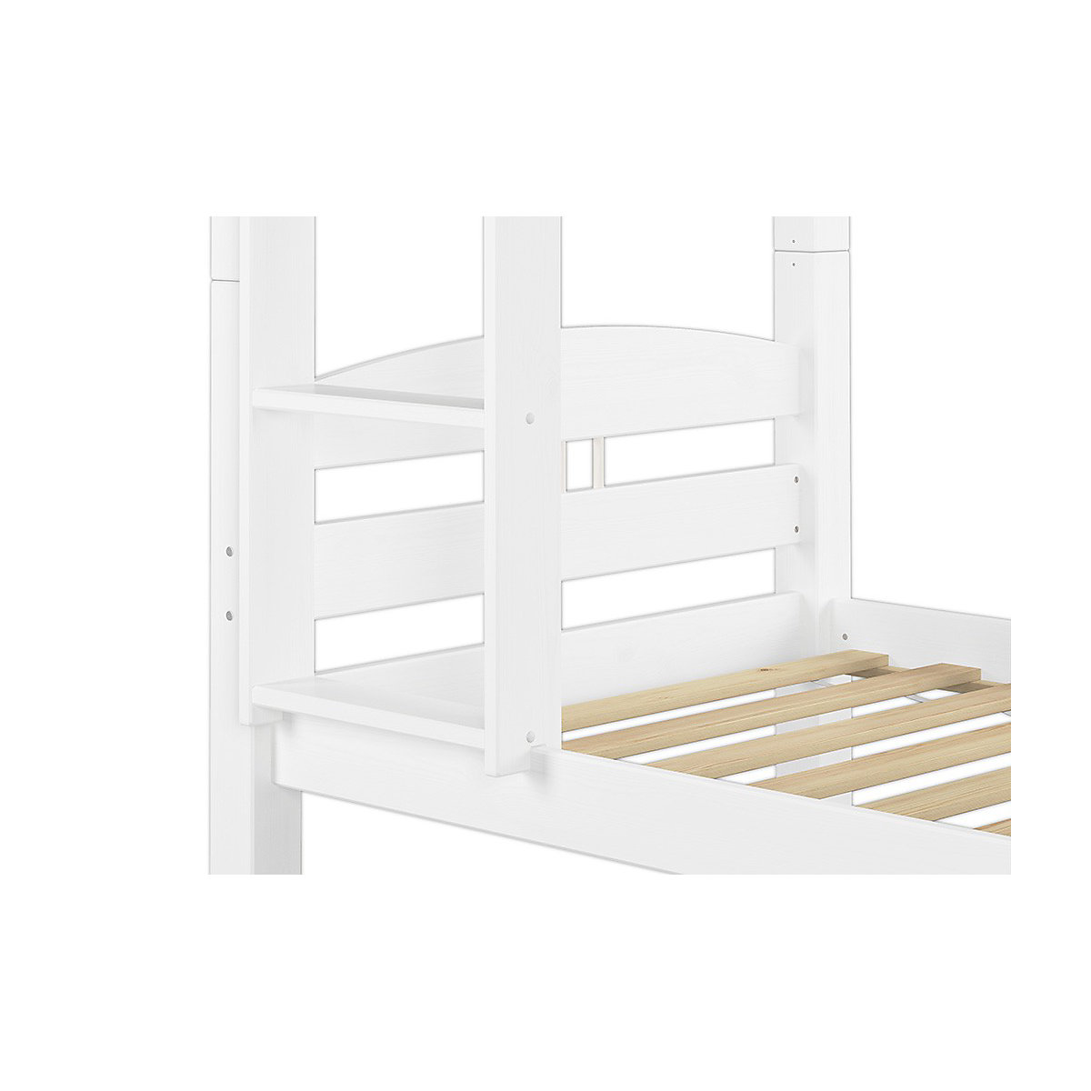 Kinderstockbett 90x200 Kiefer weiß ohne Zubehör