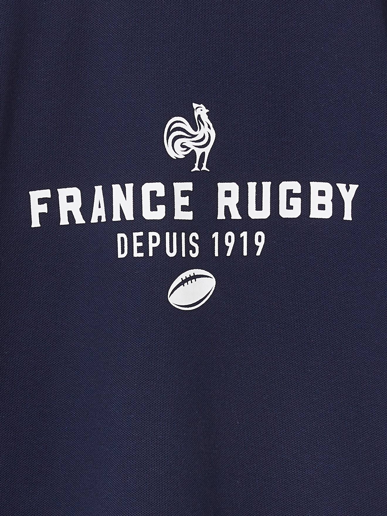 Polo manches courtes France Rugby® enfant marine
