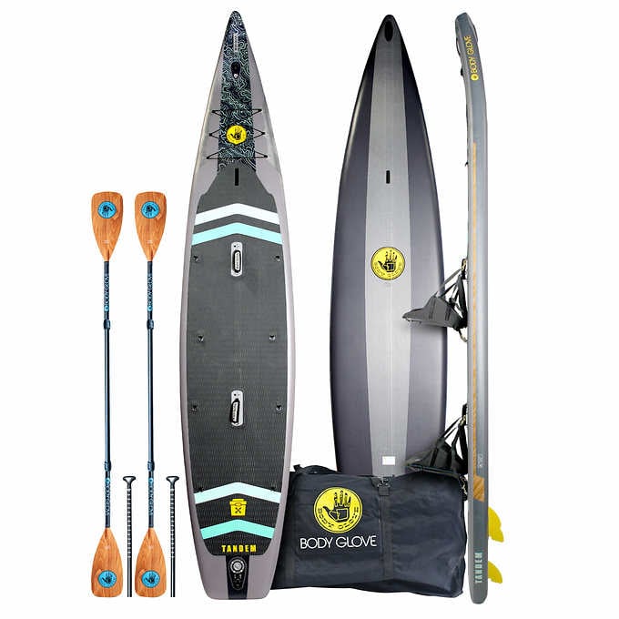 Body Glove Tandem 15' Inflatable 2 Person Stand-Up Paddle Board Package