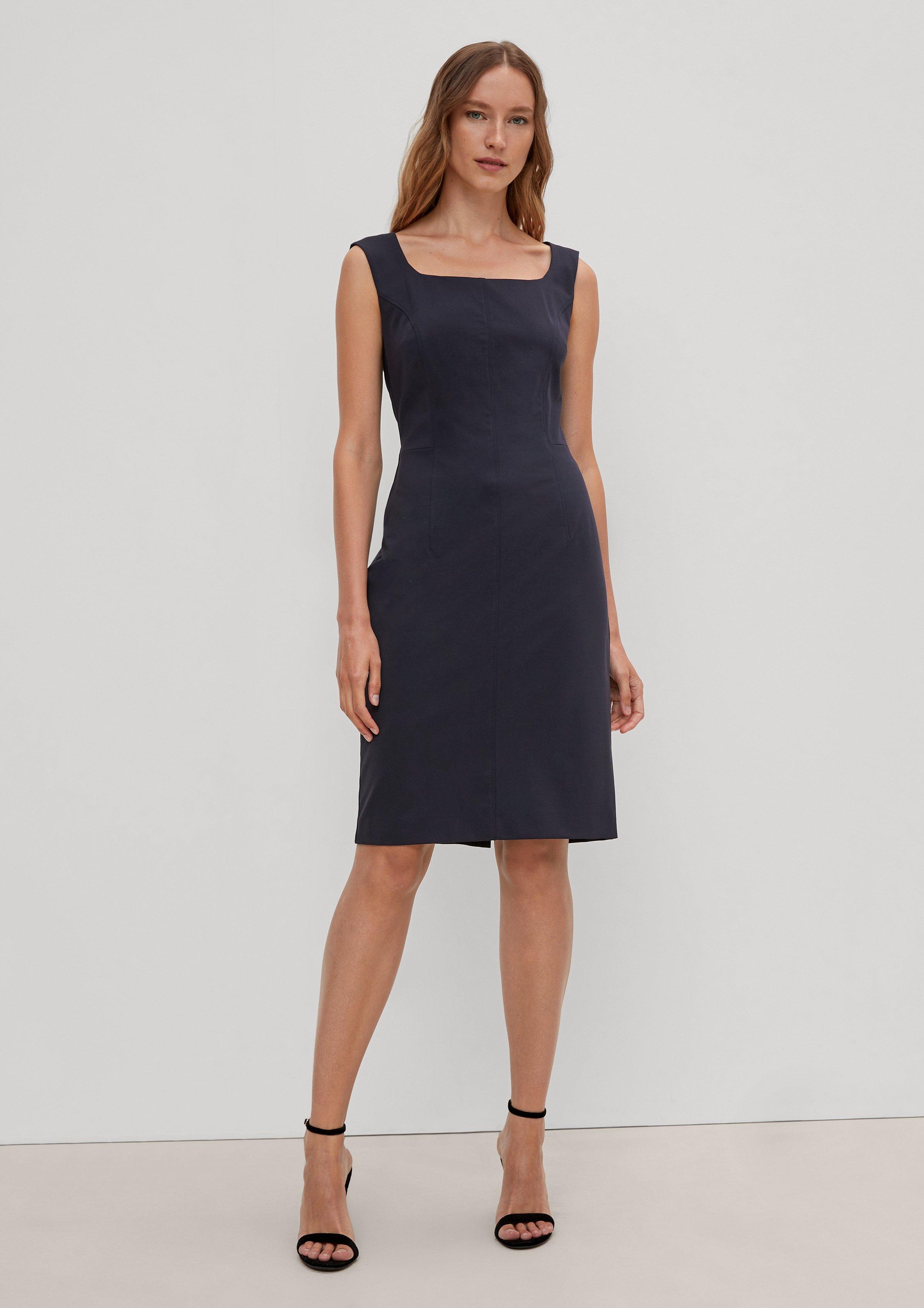 Etuikleid aus Viskosestretch - navy