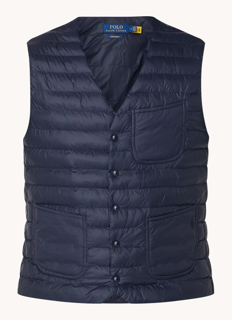 Vestă matlasată Ralph Lauren cu buzunare laterale