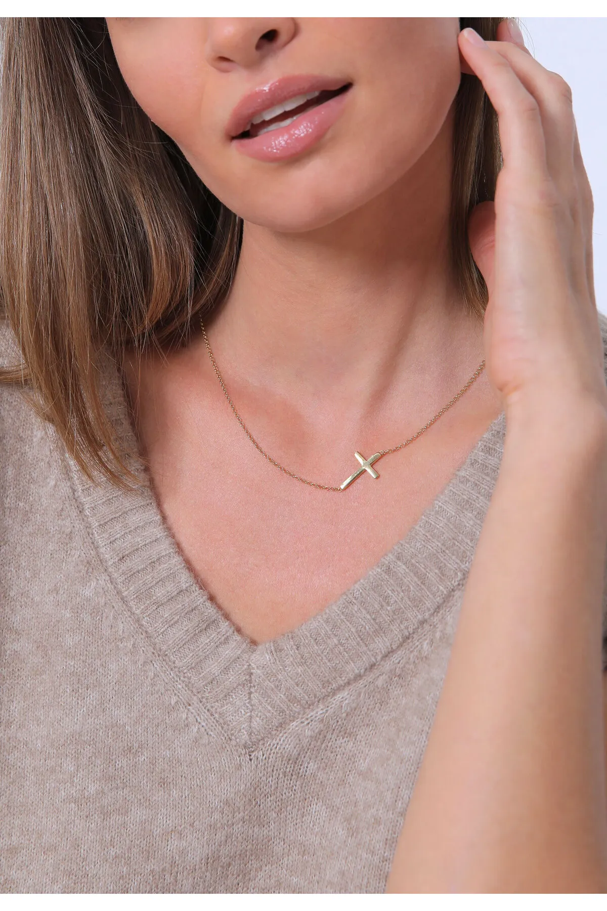 ELLI  Halskette Trend Kreuz Symbol Glaube Religion 925 Silber
