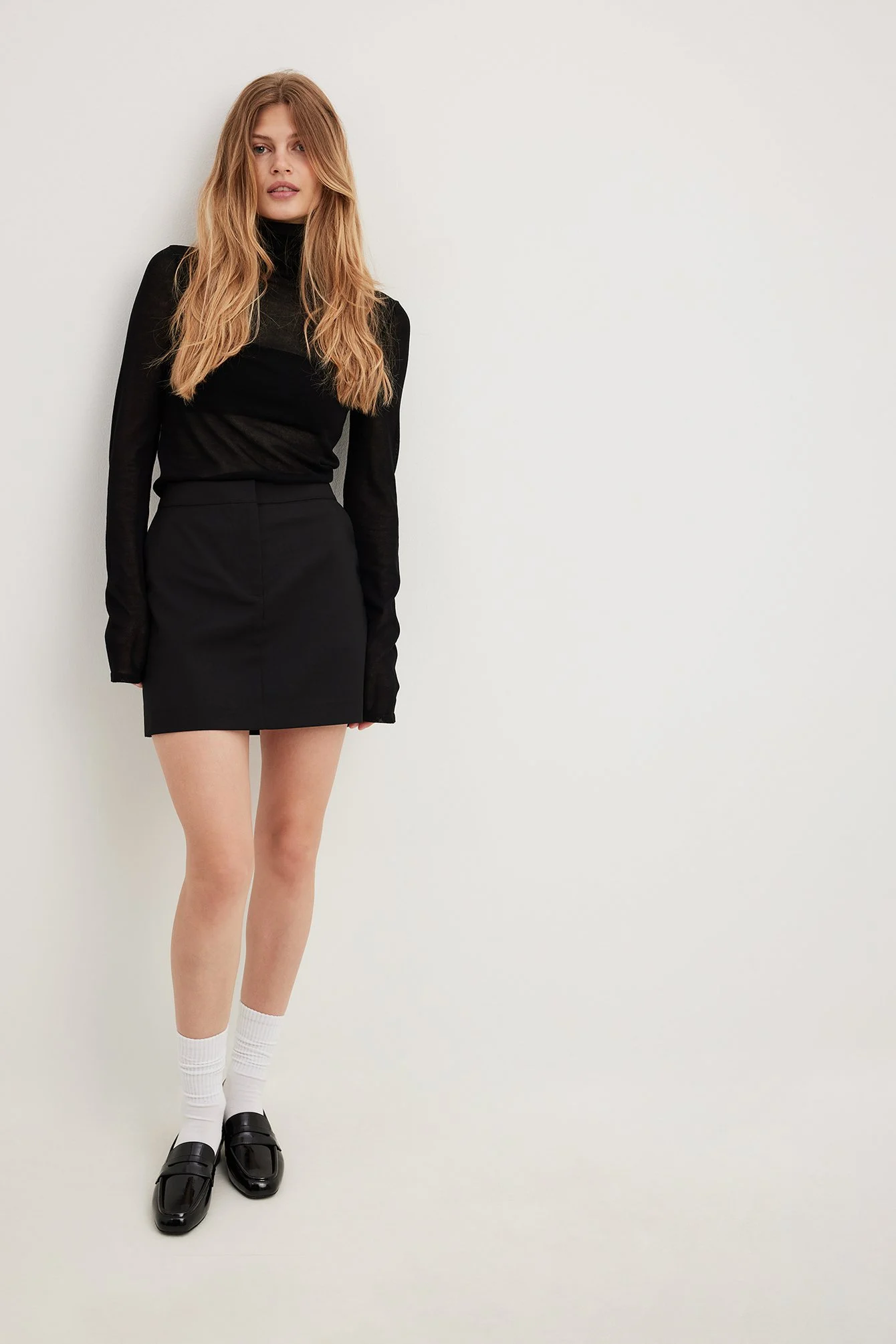 Loafers mit eckiger Spitze