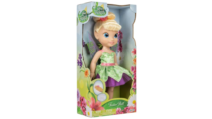 Jakks Pacific -  Fairies Feenstaub Tinkerbell Puppe mit Ring 35cm