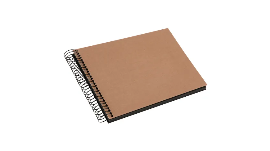 goldbuch Spiralalbum Bella Vista Haselnuss 24x17cm 40 schwarze Seiten