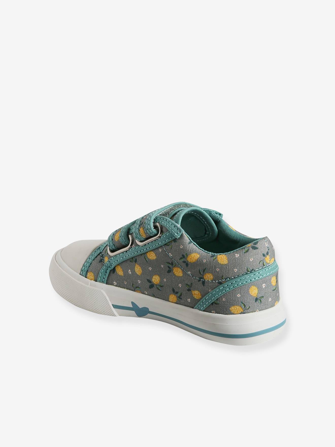 Vertbaudet Mädchen Klett-Sneakers, Anziehtrick - jeansblau