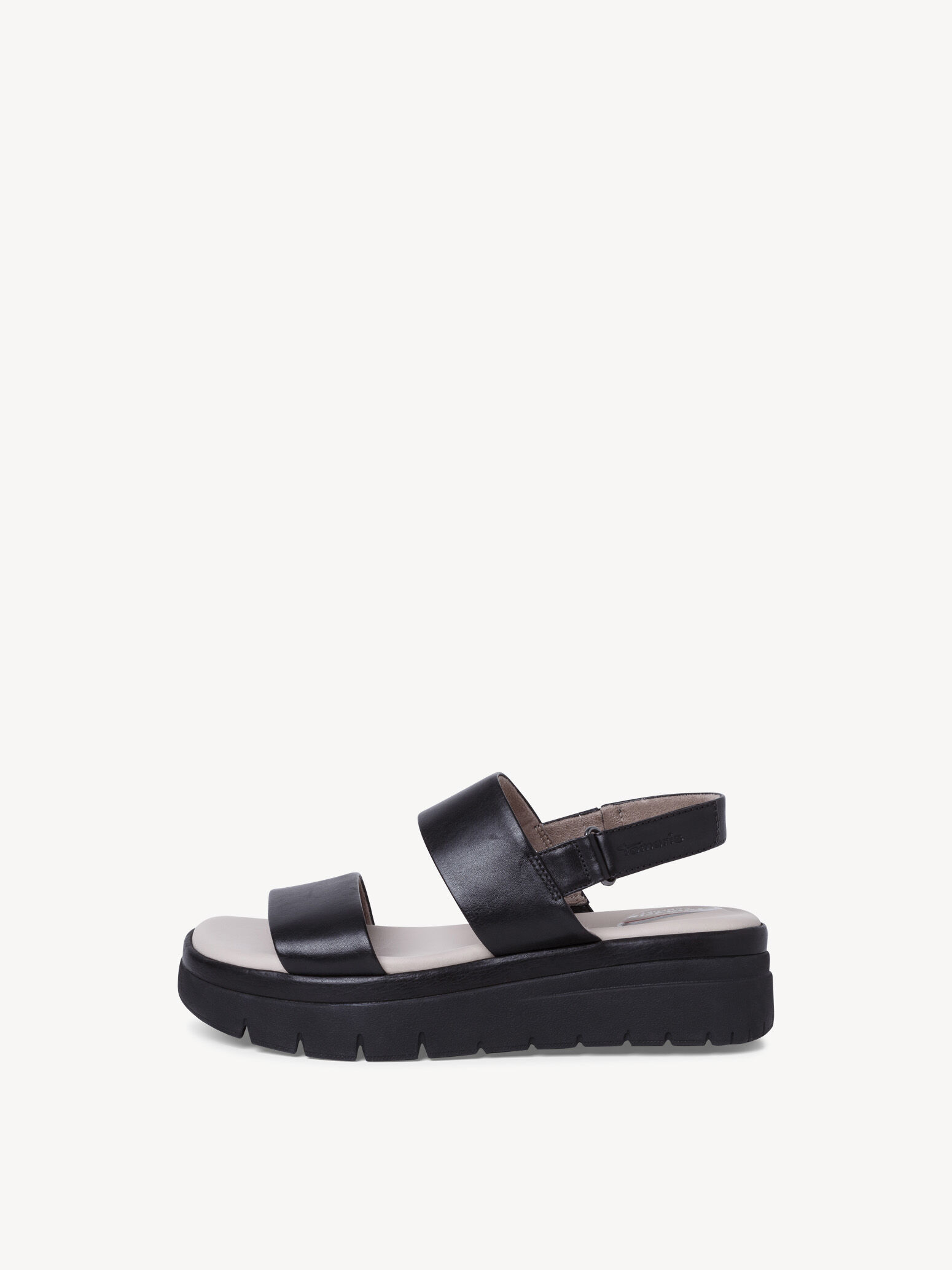 Sandale en cuir - noir