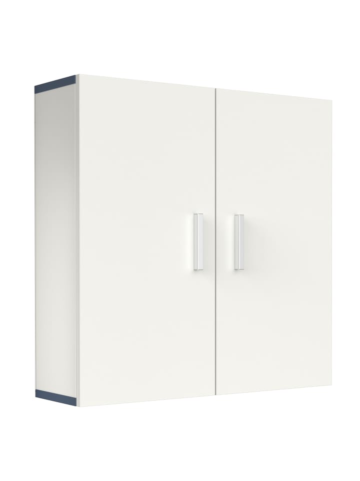 VCM  Wandregal Badregal Badmöbel Wandschrank Landos in Weiß / Schwarz günstig kaufen onesize